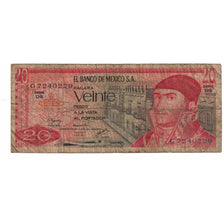 Banknote, Mexico, 20 Pesos, 1977, 1977-07-08, KM:64d, VG(8-10)
