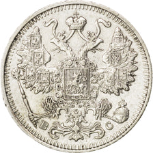 Monnaie, Russie, Nicholas II, 15 Kopeks, 1915, Saint-Petersburg, SUP, Argent
