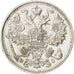Coin, Russia, Nicholas II, 15 Kopeks, 1915, Saint-Petersburg, AU(55-58), Silver