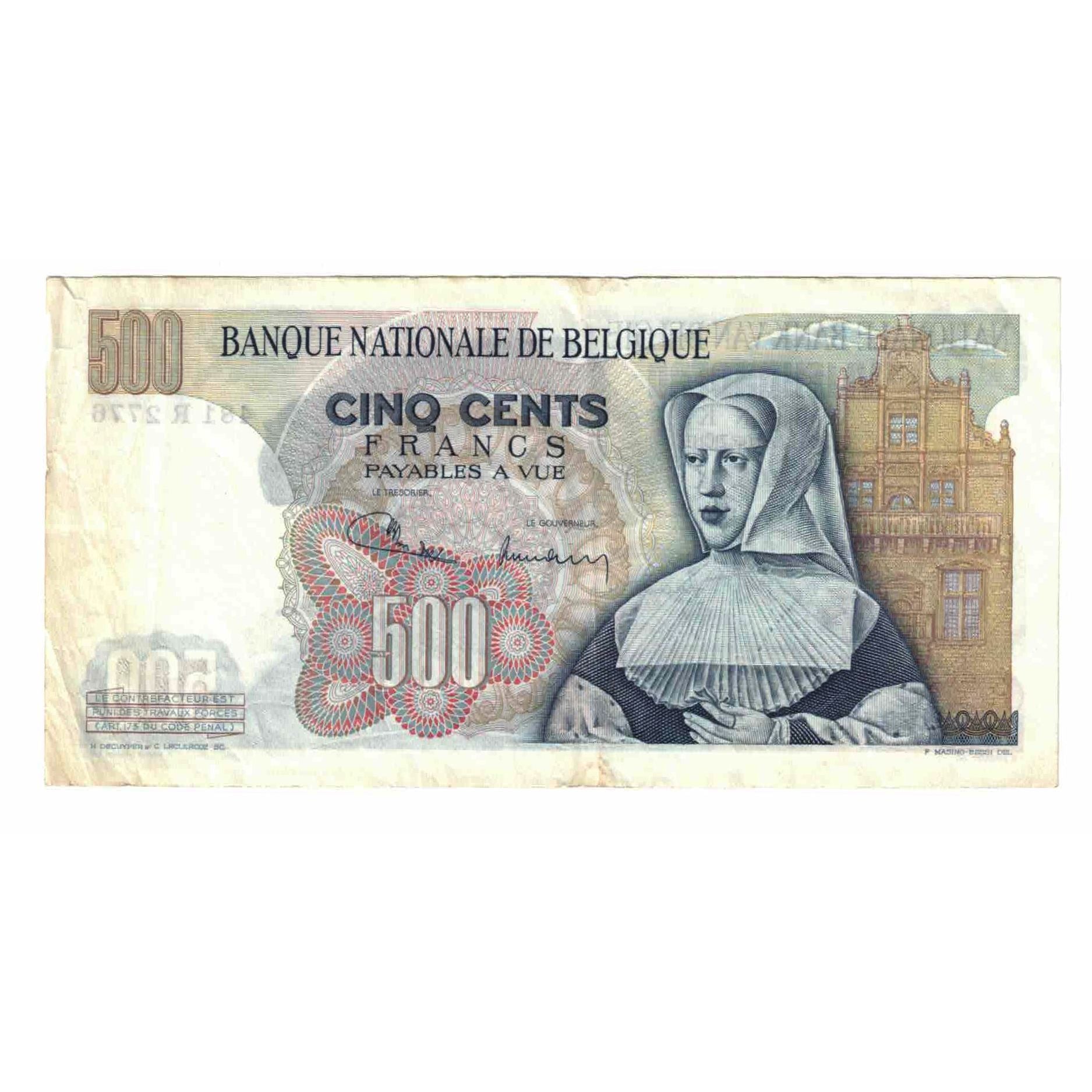Banknote, Belgium, 500 Francs, 1971, 1971-05-24, KM:135a, EF(40-45)