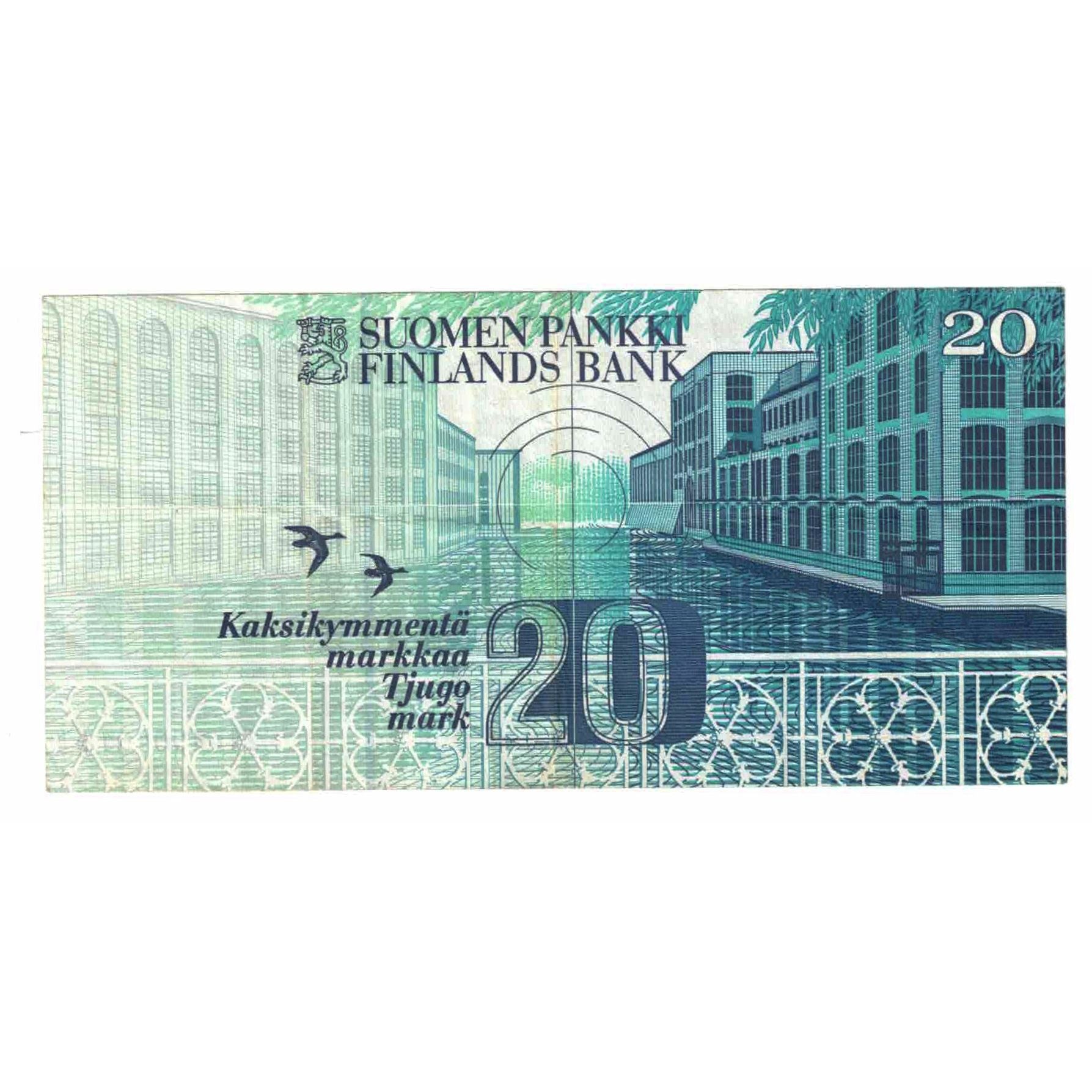 Billet, Finlande, 20 Markkaa, 1993, KM:123, SUP