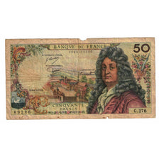 France, 50 Francs, Racine, 1975, G.276, VG(8-10), Fayette:64.30, KM:148e