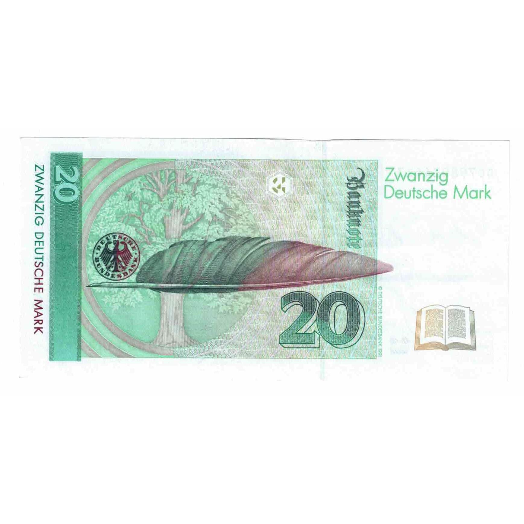 Banknote, GERMANY - FEDERAL REPUBLIC, 20 Deutsche Mark, 1993, 1993-10-01