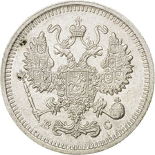 Moneta, Russia, Nicholas II, 10 Kopeks, 1915, Saint-Petersburg, SPL, Argento