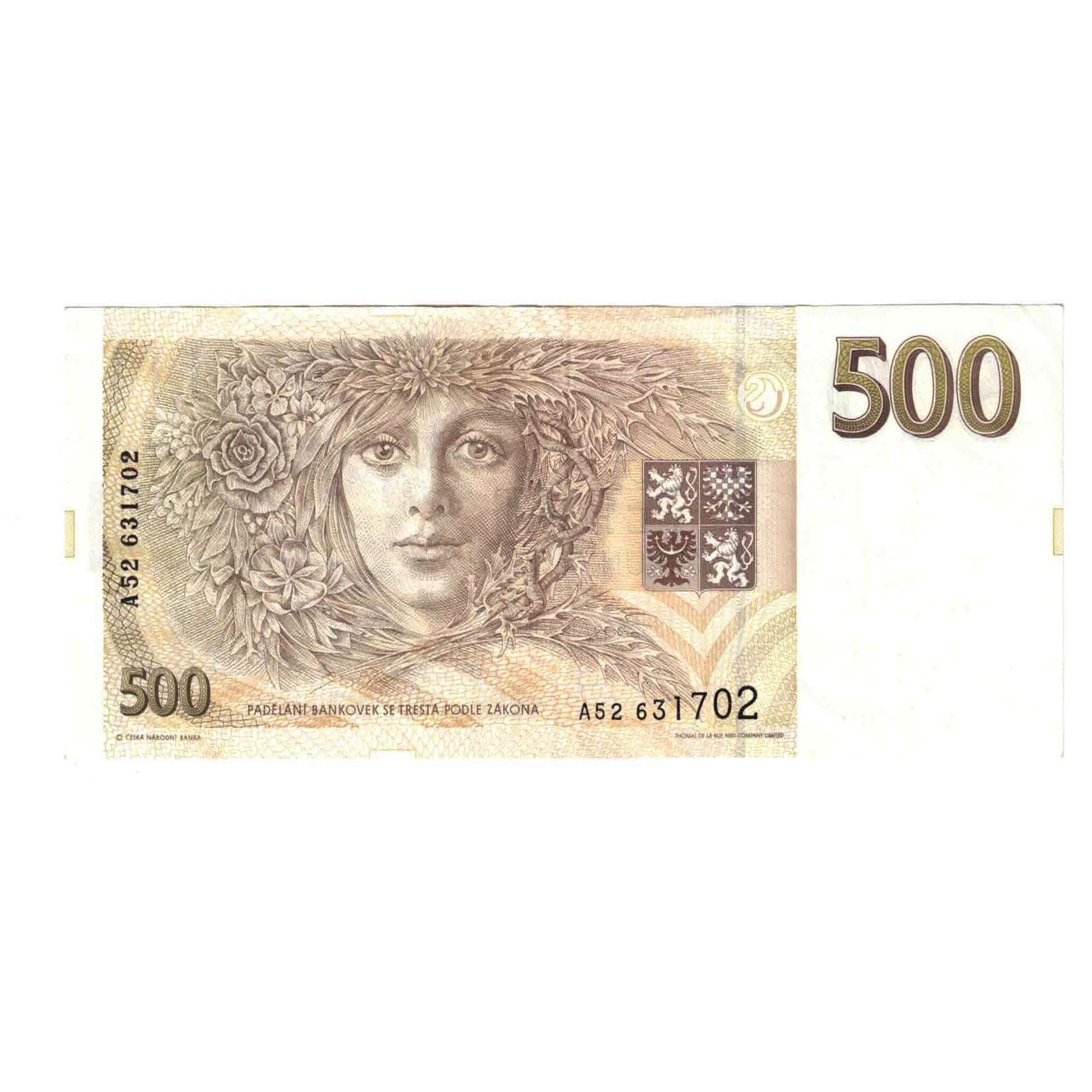 Billete, 500 Korun, 1993, República Checa, KM:7a, SC