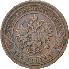 Monnaie, Russie, Nicholas II, 2 Kopeks, 1901, Saint-Petersburg, TTB, Cuivre