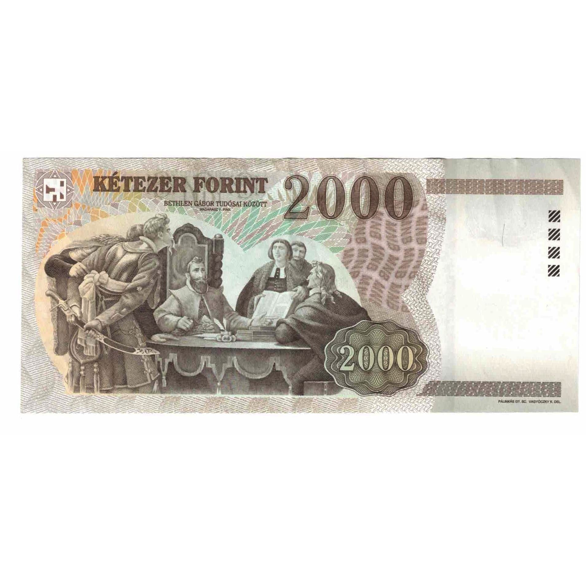 Banknot, Węgry, 2000 Forint, 1998, KM:181a, AU(55-58)