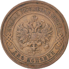 Monnaie, Russie, Nicholas II, 2 Kopeks, 1913, Saint-Petersburg, TTB+, Cuivre