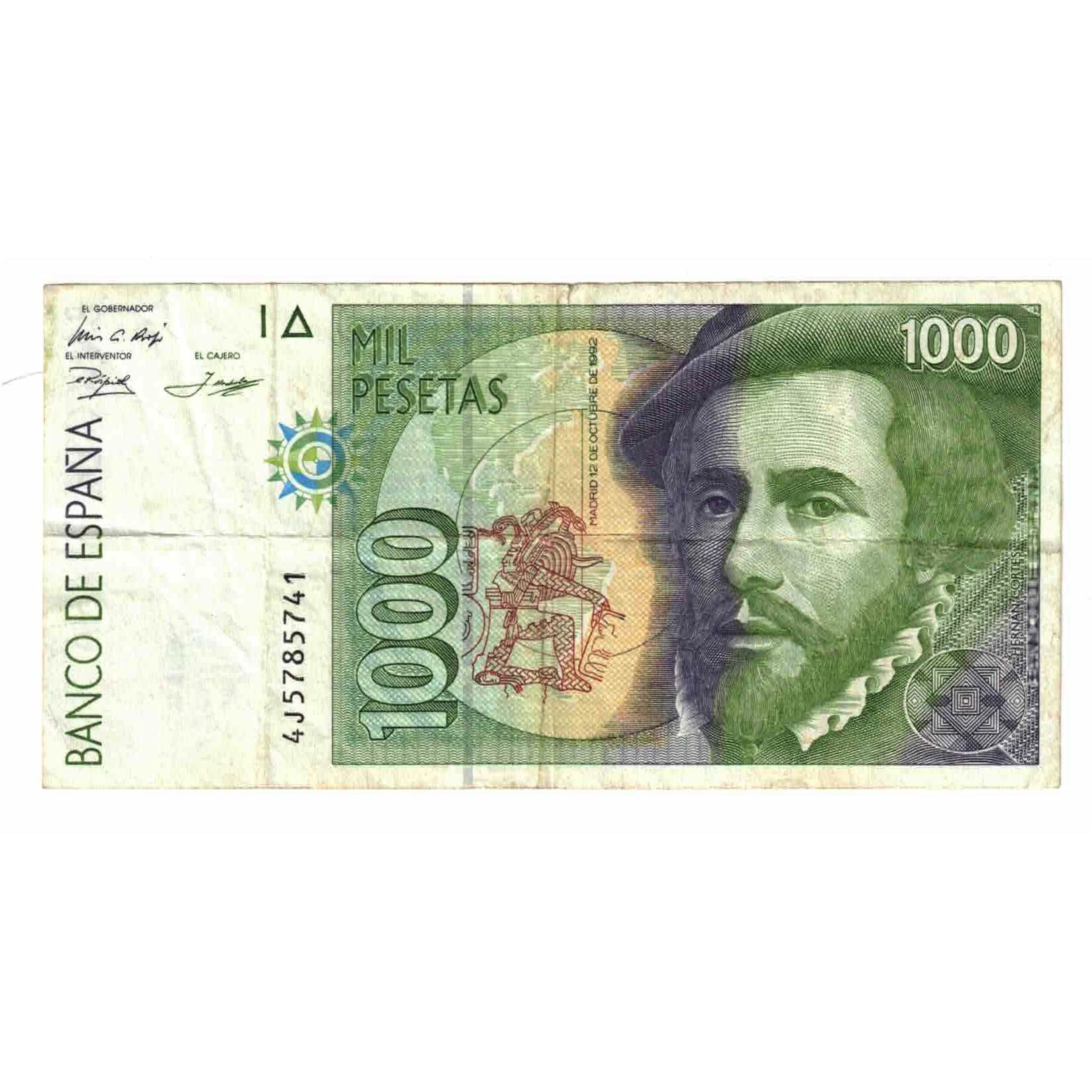 Billete, 1000 Pesetas, 1992, España, KM:163, MBC