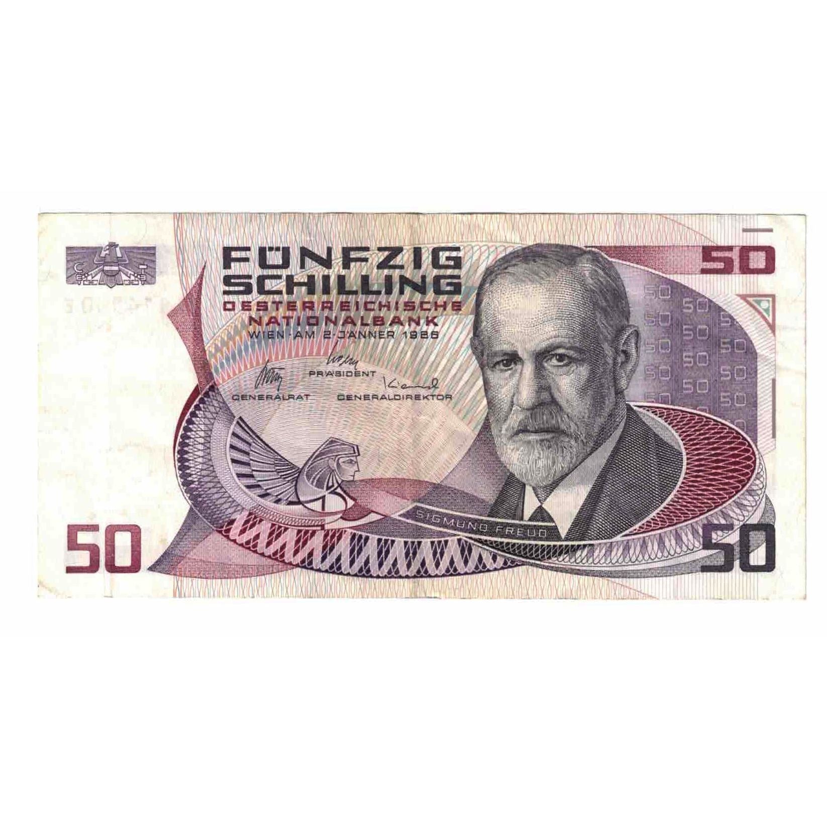 Banknote, Austria, 50 Schilling, 1986, 1986-01-02, KM:149, AU(55-58)