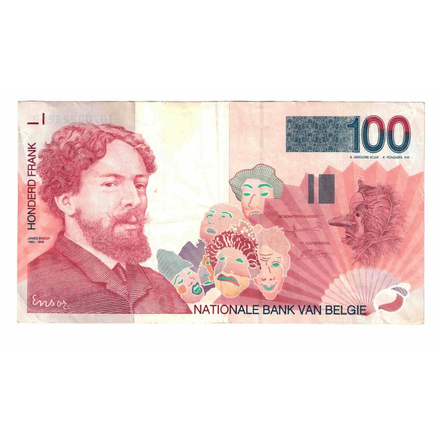 Geldschein, Belgien, 100 Francs, KM:147, SS
