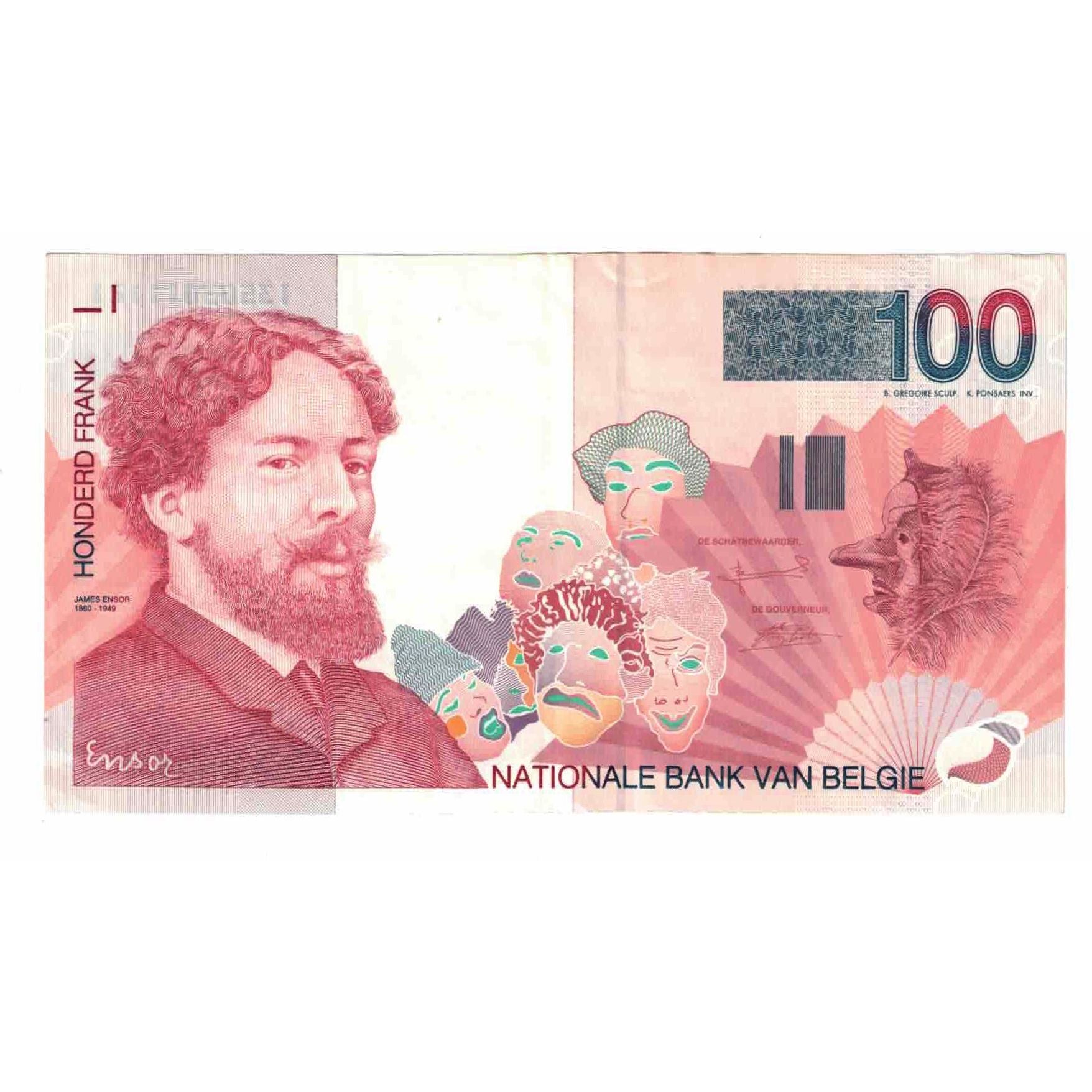 Billete, 100 Francs, Bélgica, KM:147, EBC