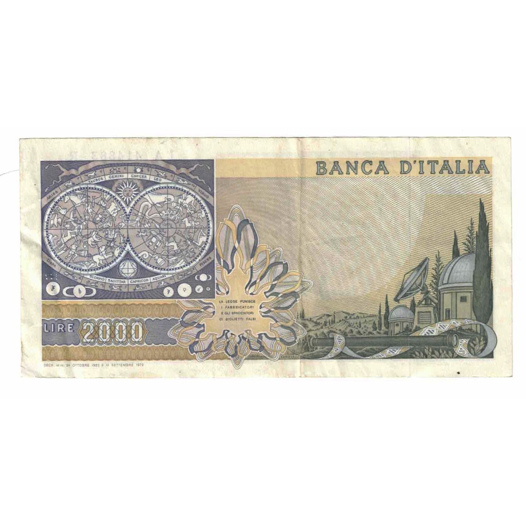 Billete, 2000 Lire, 1983, Italia, 1983, KM:103c, MBC