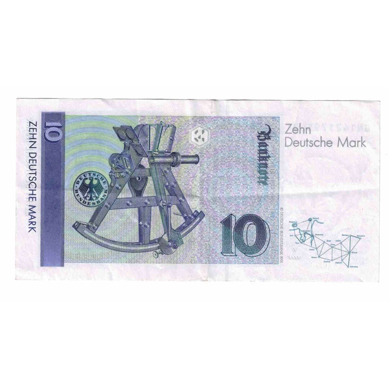 Banconote, GERMANIA - REPUBBLICA FEDERALE, 10 Deutsche Mark, 1999, 1999-09-01