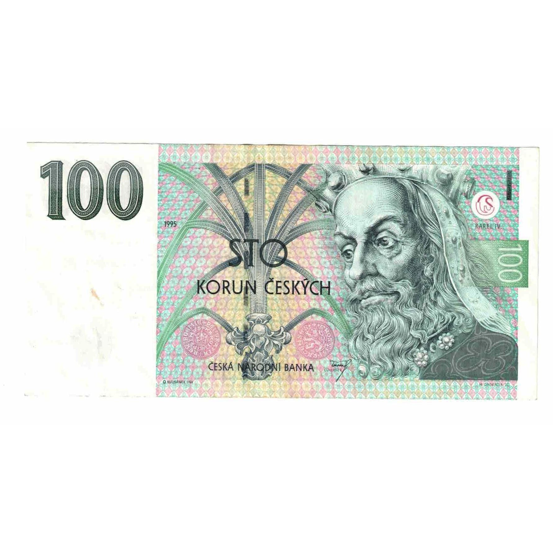 Billete, 100 Korun, 1995, República Checa, KM:12, MBC