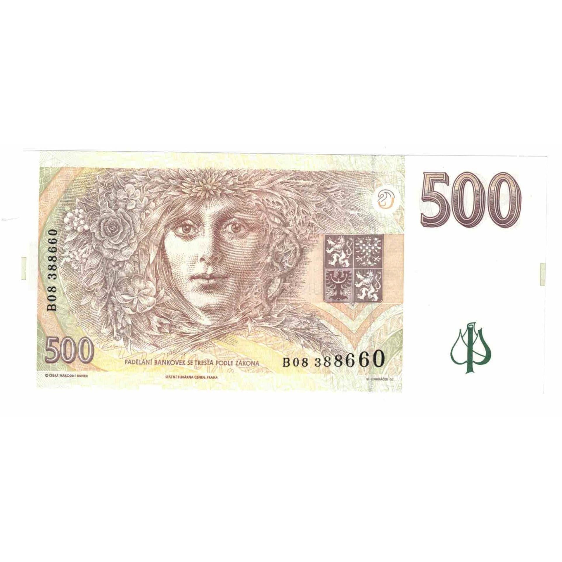 Banconote, Repubblica Ceca, 500 Korun, 1995, KM:14, BB