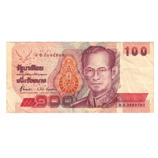 Banknot, Tajlandia, 100 Baht, Undated (2004), KM:113, AU(55-58)
