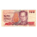 Banknot, Tajlandia, 100 Baht, Undated (2004), KM:113, AU(55-58)