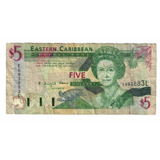 Nota, Estados das Caraíbas Orientais, 5 Dollars, Undated (1994), Undated