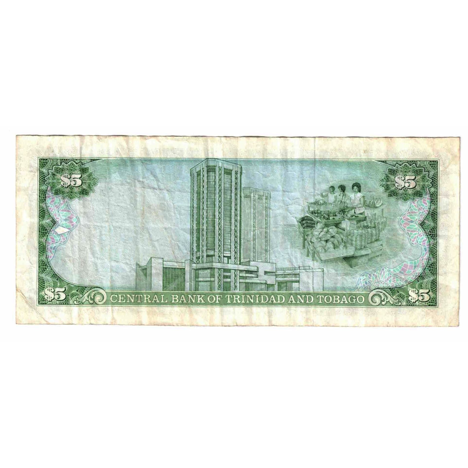 Banknote, Trinidad and Tobago, 5 Dollars, Undated (1985), Undated (1985)