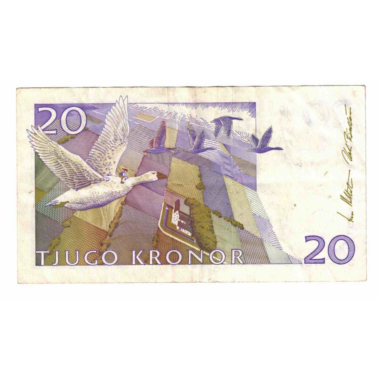 Billet, Suède, 20 Kronor, 2001, KM:63a, TTB