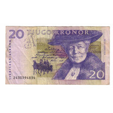 Nota, Suécia, 20 Kronor, 2002, KM:63a, VF(20-25)