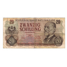 Banknote, Austria, 20 Schilling, 1956, 1956-07-02, KM:136a, VF(20-25)
