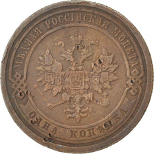 Moneta, Russia, Nicholas II, Kopek, 1909, Saint-Petersburg, BB, Rame, KM:9.2