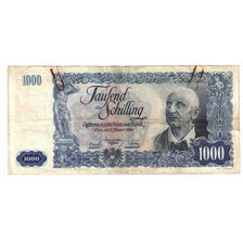Banknote, Austria, 1000 Schilling, 1954, 1954-01-02, KM:135a, VF(20-25)