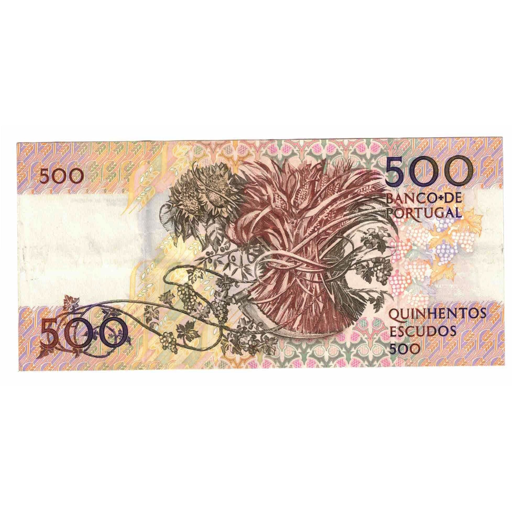 Banknote, Portugal, 500 Escudos, 1987, 1987-11-20, KM:180a, AU(55-58)
