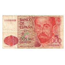 Banknot, Hiszpania, 2000 Pesetas, 1980, 1980-07-22, KM:159, EF(40-45)