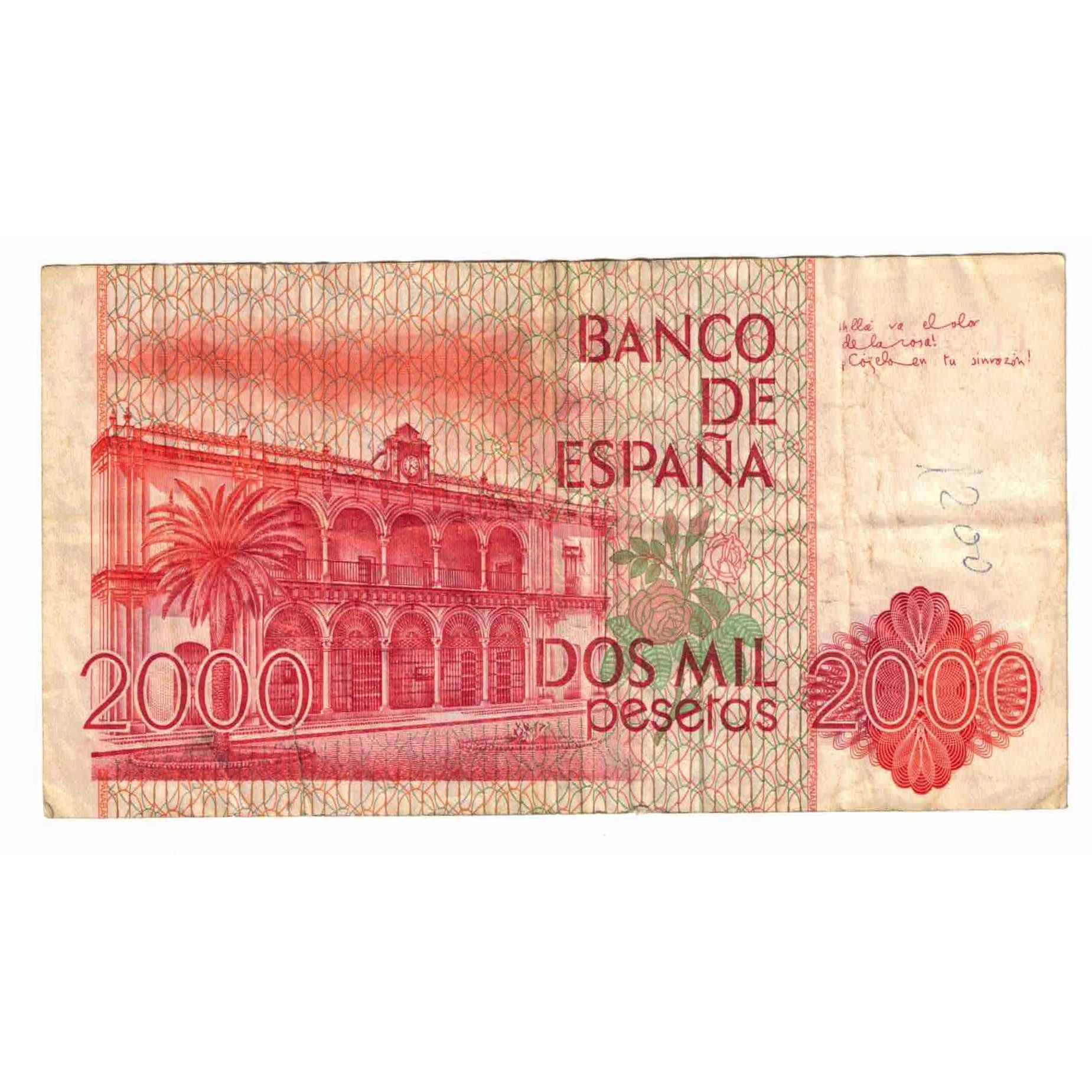 Banknote, Spain, 2000 Pesetas, 1980, 1980-07-22, KM:159, EF(40-45)
