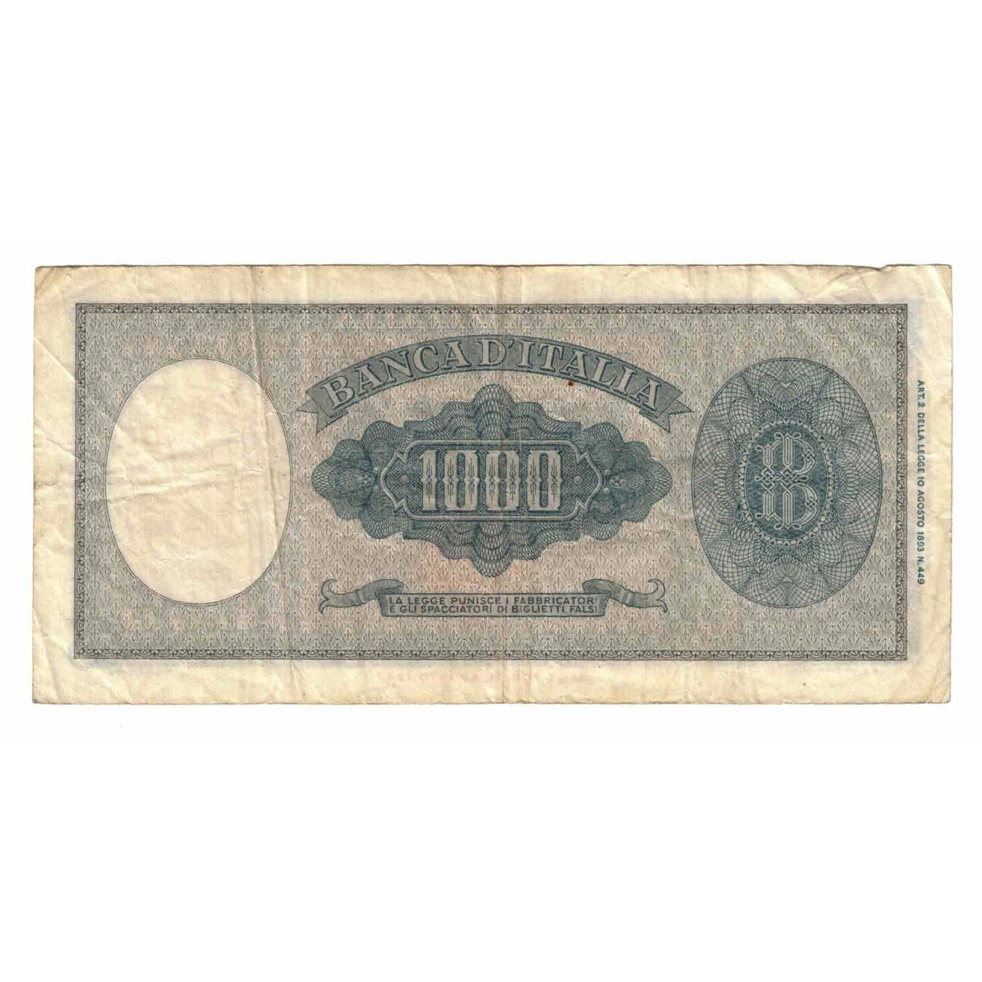 Banknote, Italy, 1000 Lire, 1947, KM:83, EF(40-45)