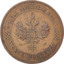 Monnaie, Russie, Nicholas II, Kopek, 1911, Saint-Petersburg, TTB+, Cuivre