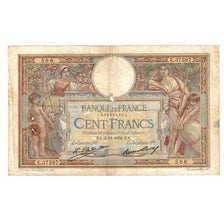France, 100 Francs, Luc Olivier Merson, 1932, E.37597, VG(8-10), Fayette:24.11