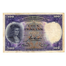 Banknote, Spain, 100 Pesetas, 1931, 1931-04-25, KM:83, VF(30-35)