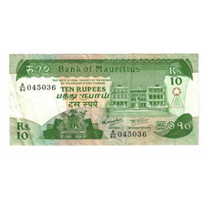 Geldschein, Mauritius, 10 Rupees, Undated (1985), KM:35a, VZ