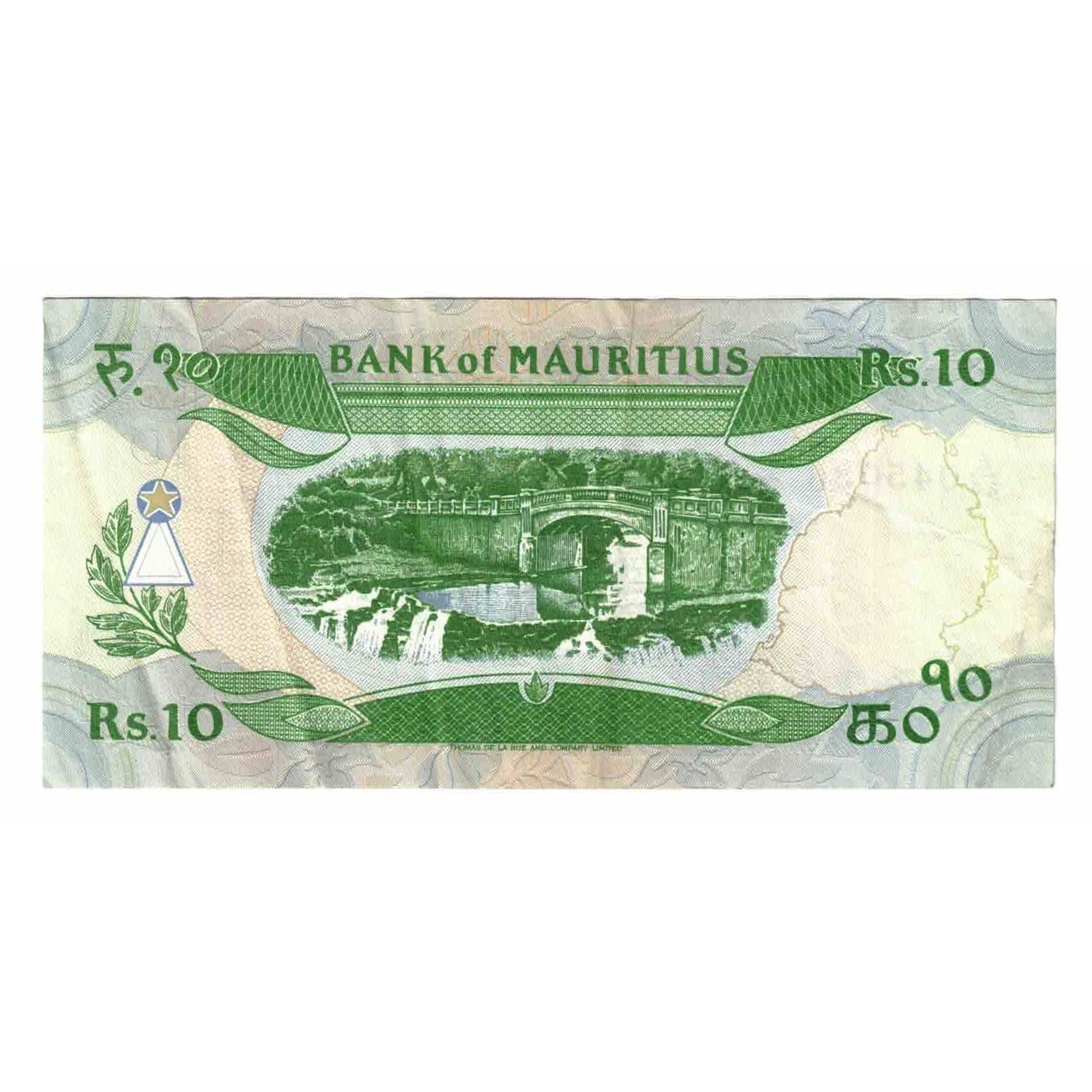 Banknote, Mauritius, 10 Rupees, Undated (1985), KM:35a, AU(55-58)