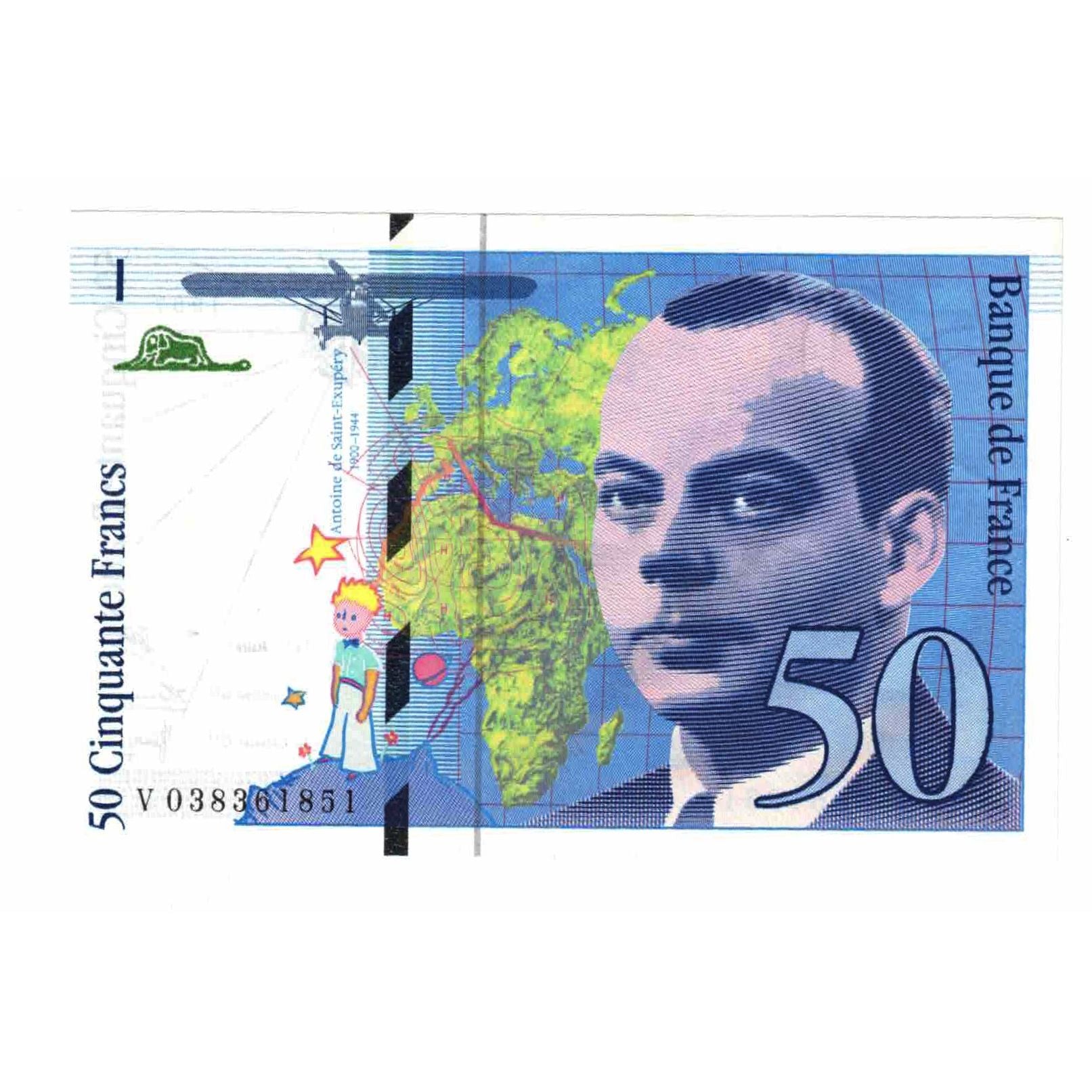 Frankreich, 50 Francs, St Exupéry, 1997, V.0383, UNZ, Fayette:73.4, KM:157Ab