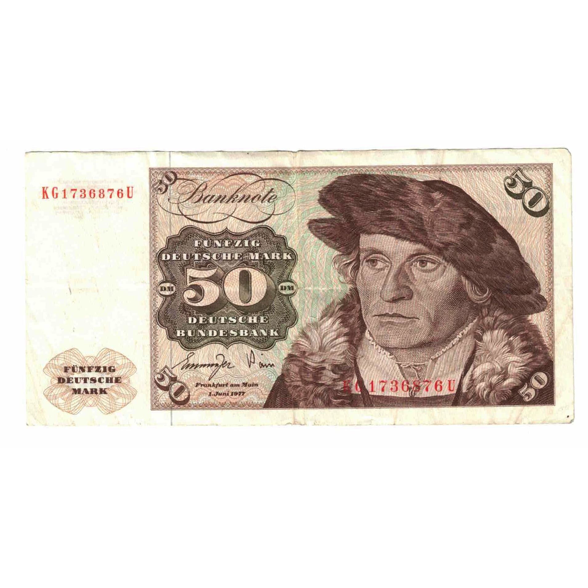 Banknote, GERMANY - FEDERAL REPUBLIC, 50 Deutsche Mark, 1977, 1977-06-01