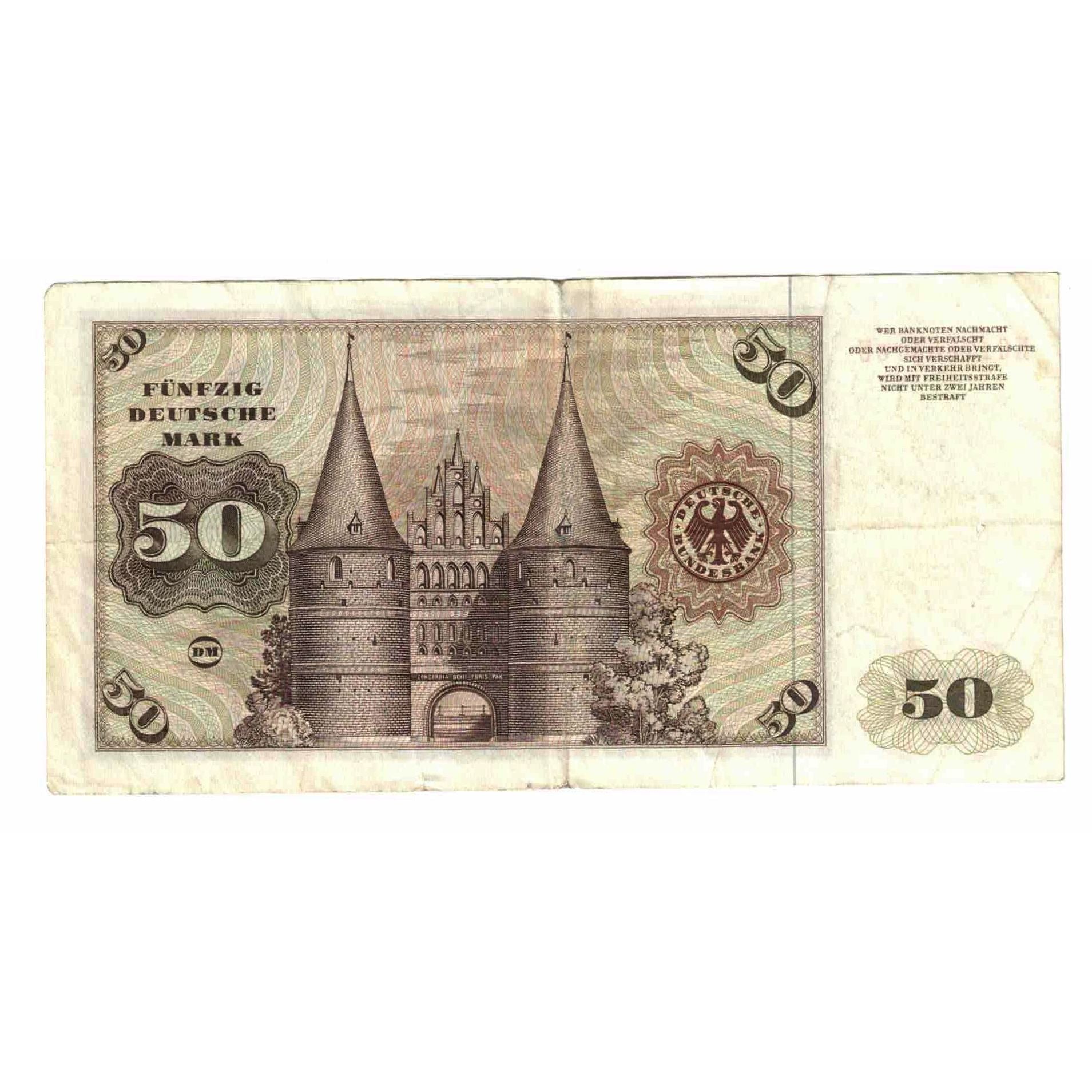 Banknote, GERMANY - FEDERAL REPUBLIC, 50 Deutsche Mark, 1977, 1977-06-01
