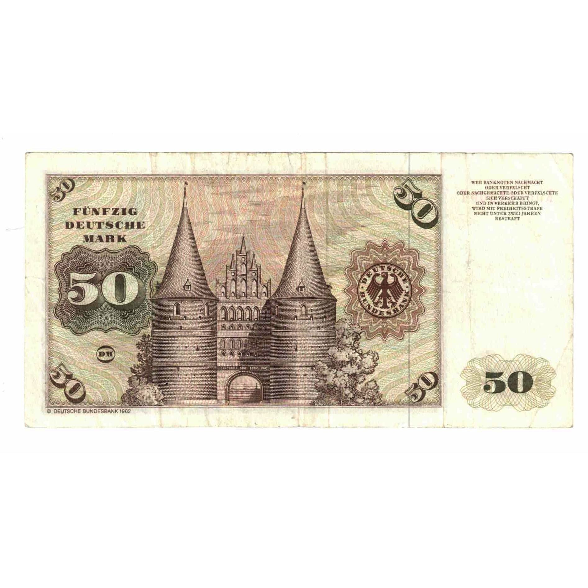 Banknote, GERMANY - FEDERAL REPUBLIC, 50 Deutsche Mark, 1980, 1980-01-02