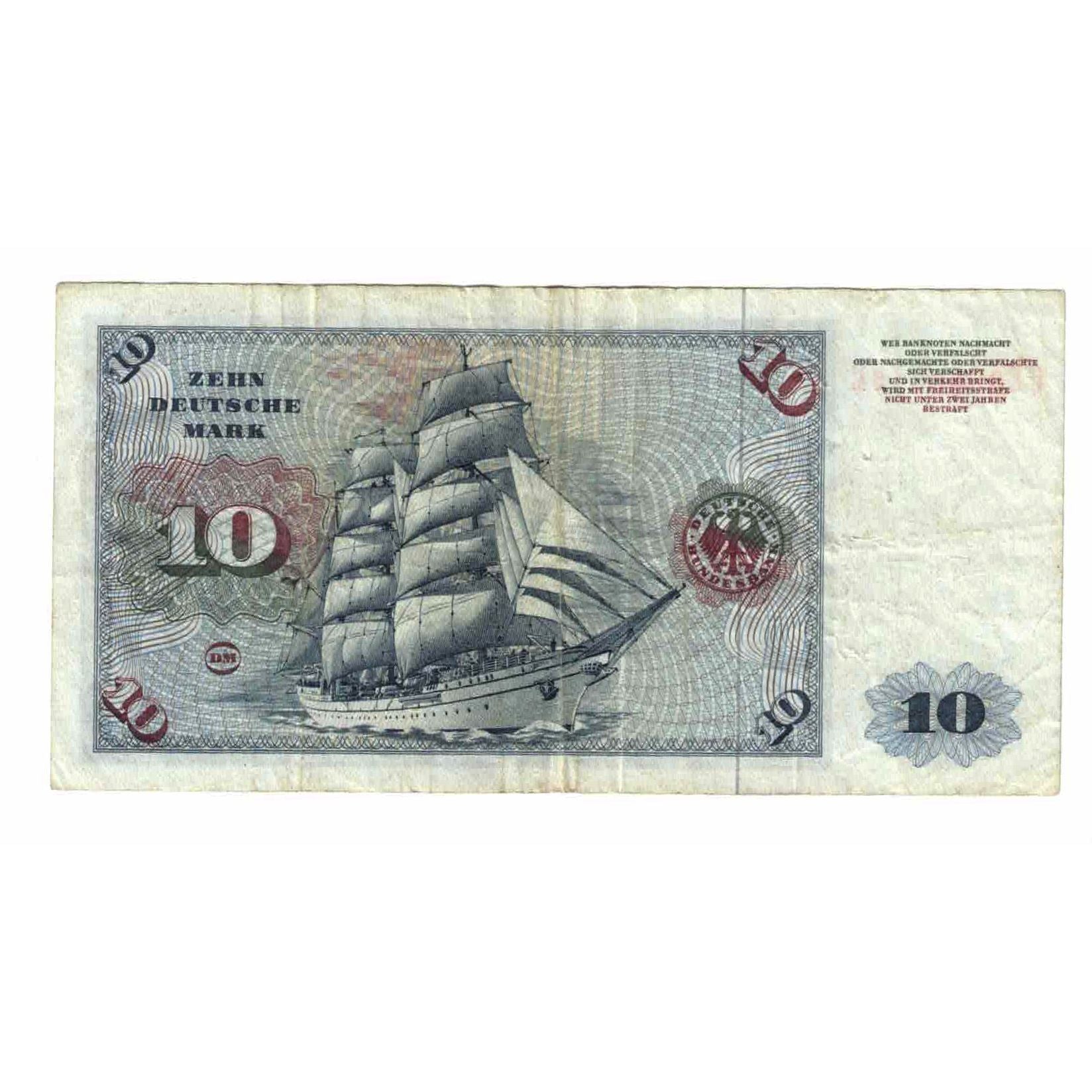 Banknote, GERMANY - FEDERAL REPUBLIC, 10 Deutsche Mark, 1970, 1970-01-02