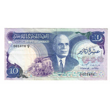 Banknote, Tunisia, 10 Dinars, 1983, 1983-11-03, KM:80, AU(55-58)