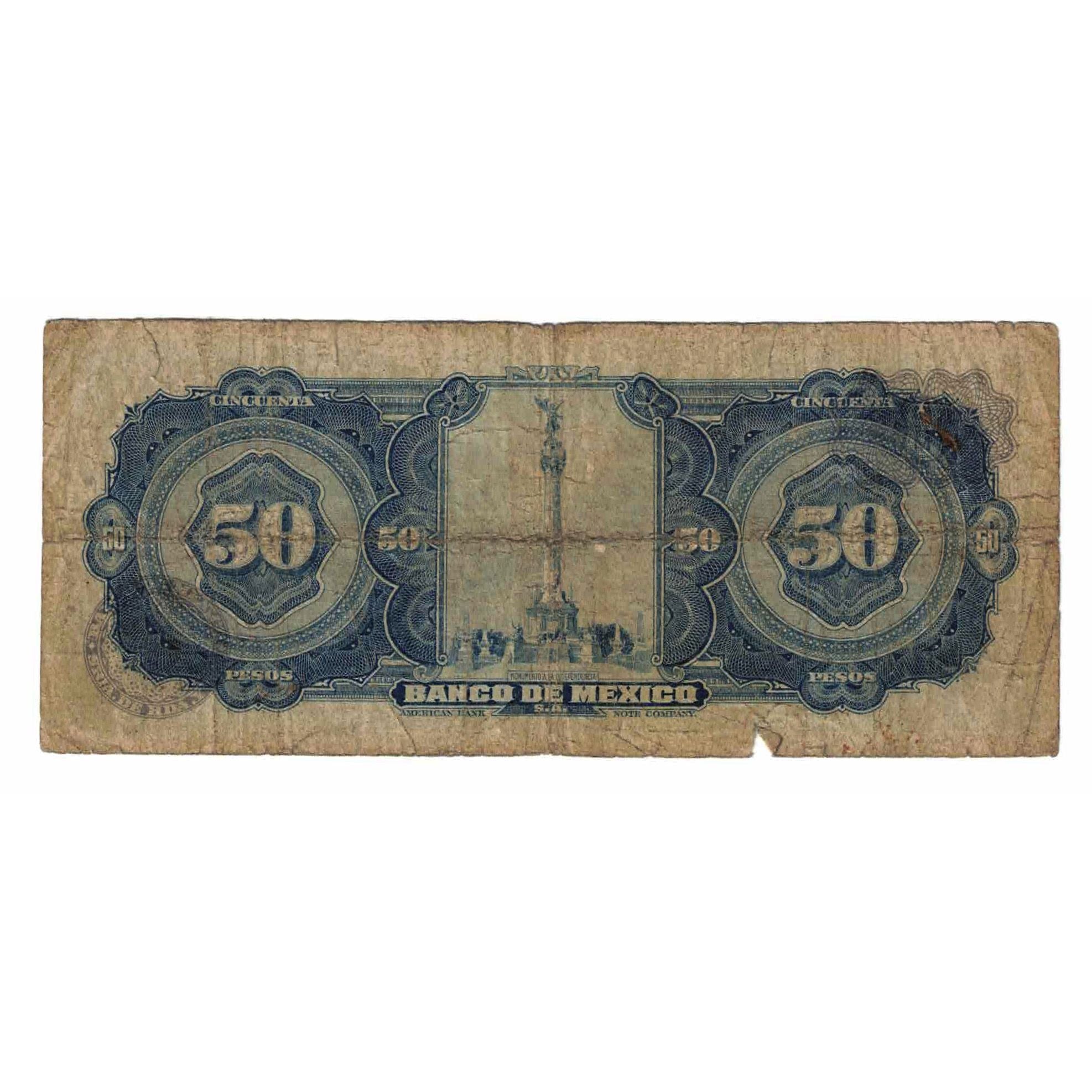 Banknote, Mexico, 50 Pesos, 1972, 1972-12-29, KM:49u, VF(20-25)