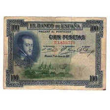 Banknote, Spain, 100 Pesetas, 1925, 1925-07-01, KM:69a, VG(8-10)