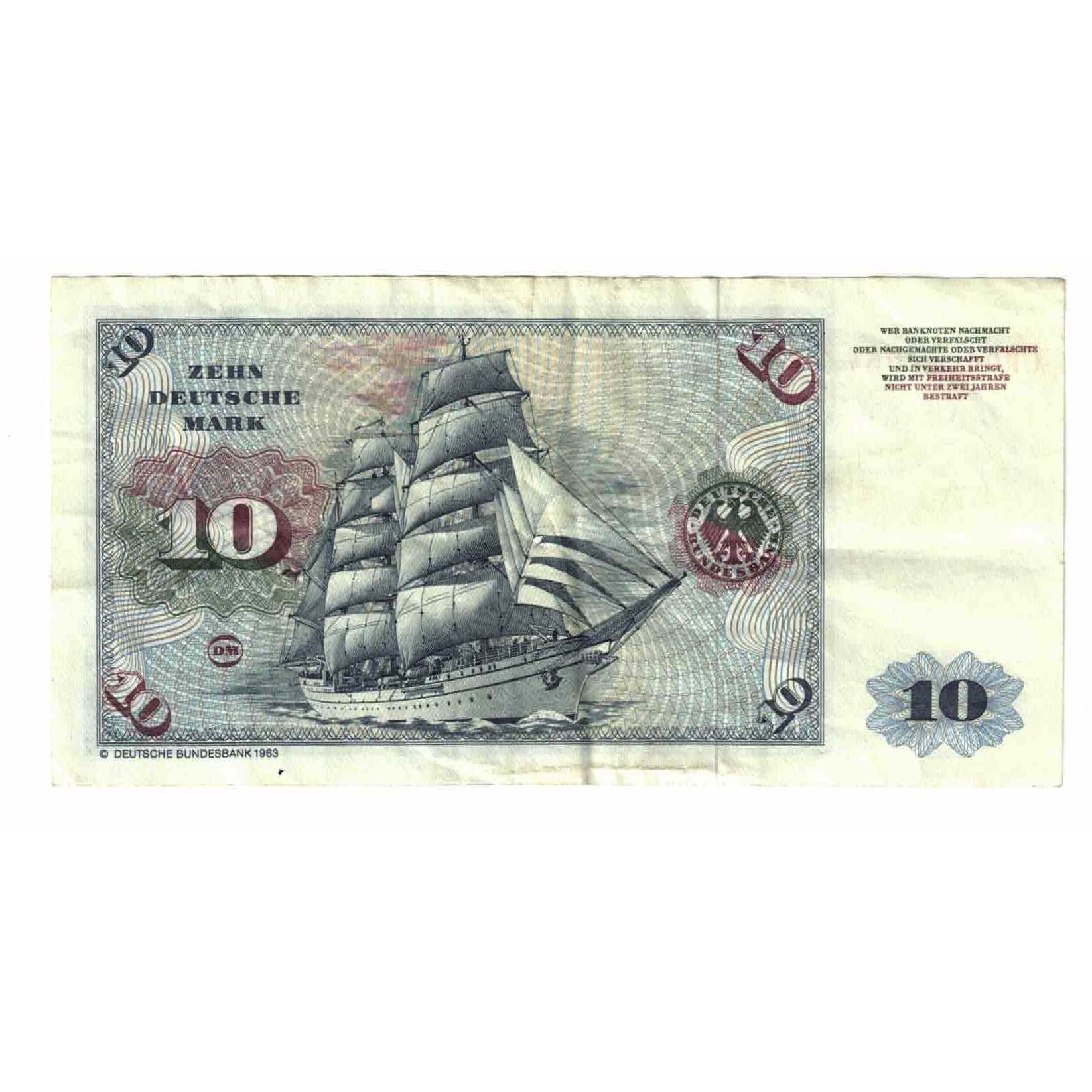Banknote, GERMANY - FEDERAL REPUBLIC, 10 Deutsche Mark, 1980, 1980-01-02