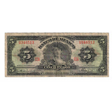 Billet, Mexique, 5 Pesos, 1963, 1963-04-24, KM:60h, TB