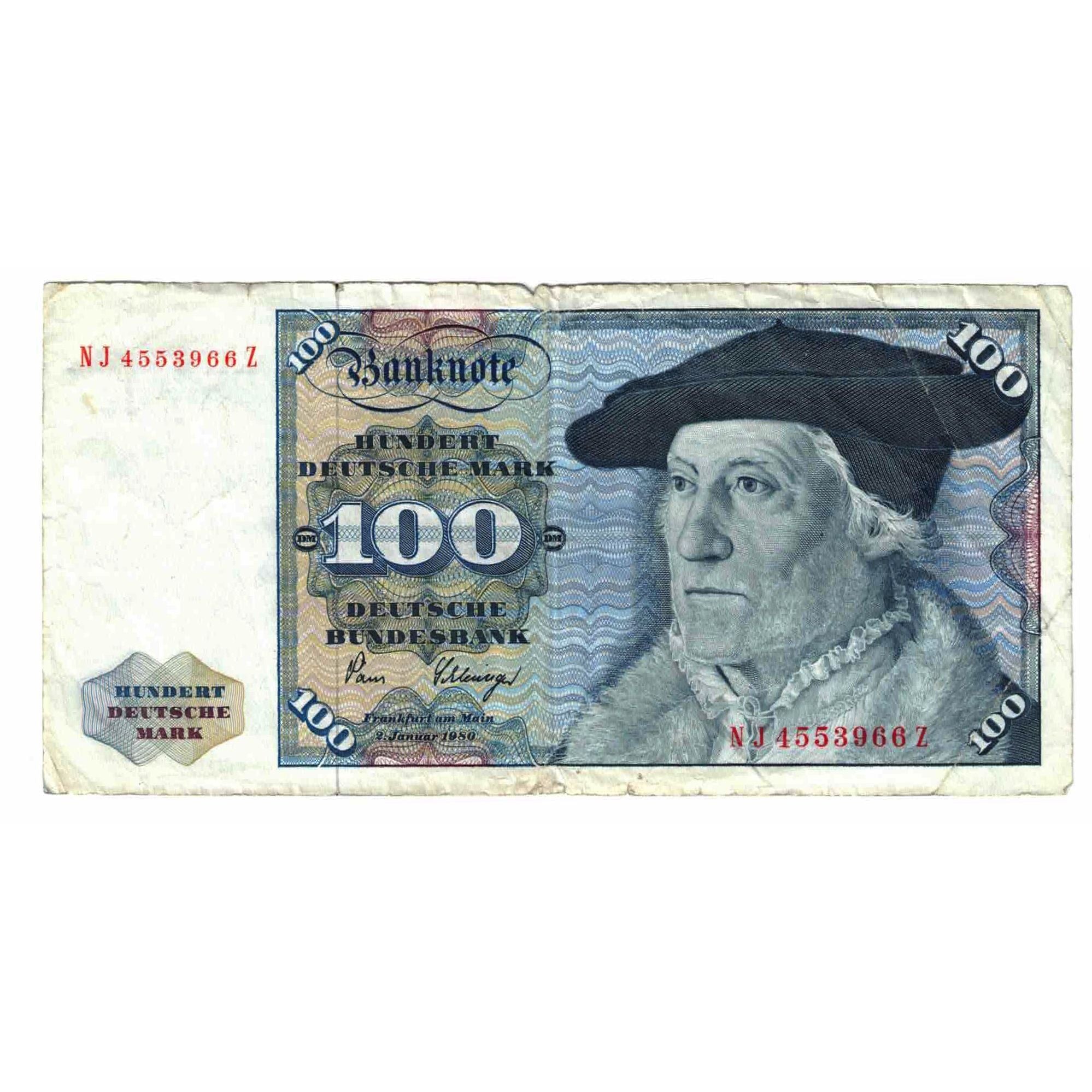 Banknote, GERMANY - FEDERAL REPUBLIC, 100 Deutsche Mark, 1980, 1980-01-02