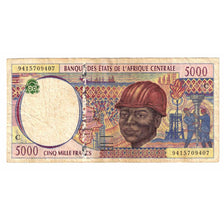 Banknote, Central African States, 5000 Francs, 1994-2001, KM:104Ca, EF(40-45)